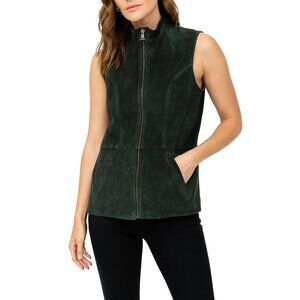 Skotts Washable Suede Zip-up Vest